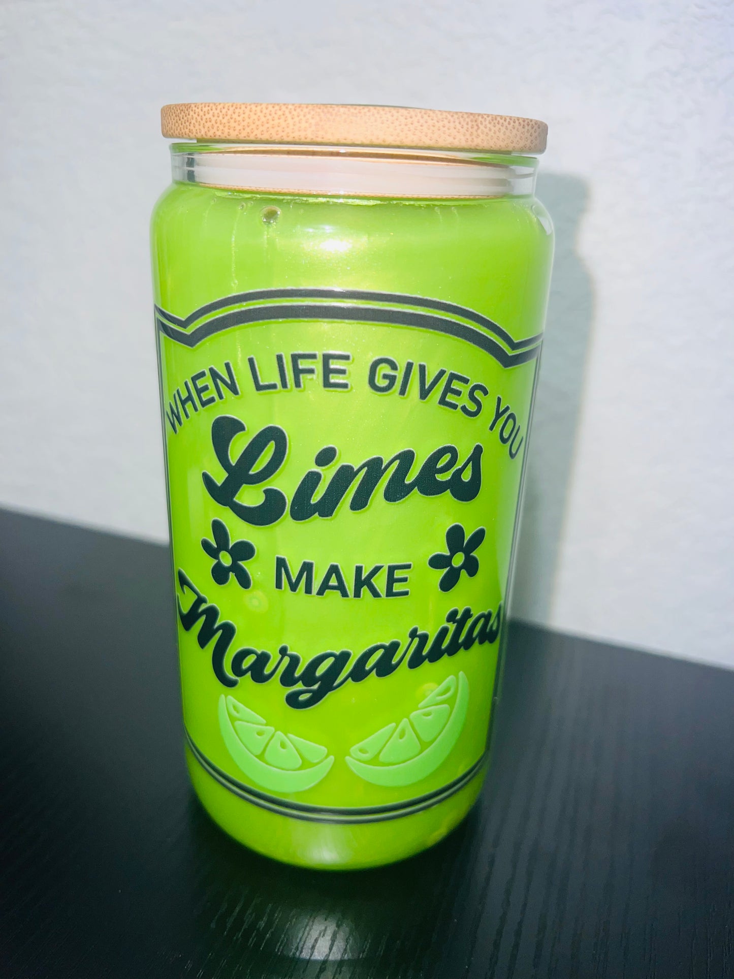 16 oz Snowglobe “Limes to Margaritas”