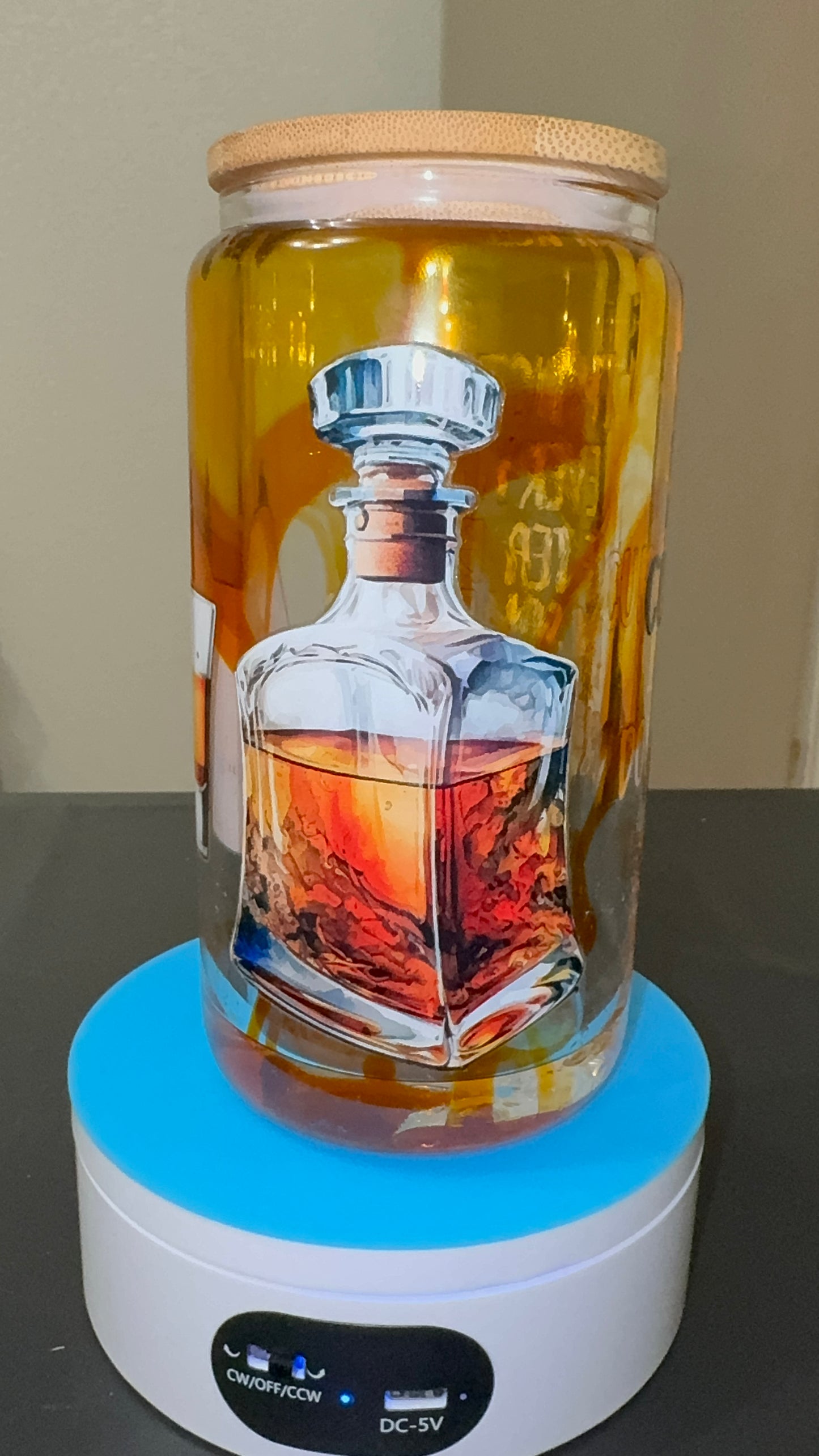 16 oz Snowglobe “whiskey”